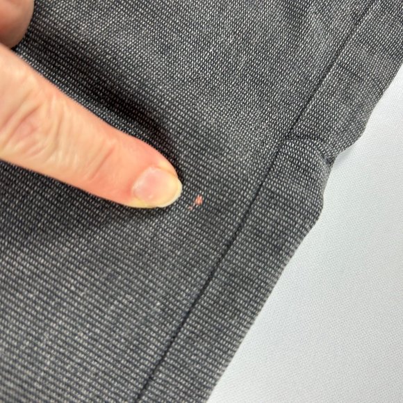 Lee No Gap Waistband Womens Dress Pants Size 12 Petite Gray Stretch - Picture 8 of 10